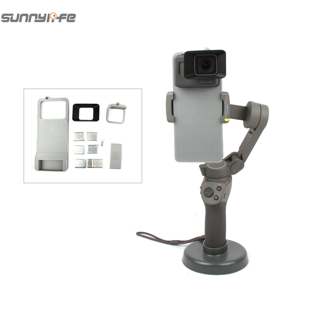 Adapter Mount Holder for OSMO MOBILE 3 and GoPro Hero 5/6/7 Sport Camera