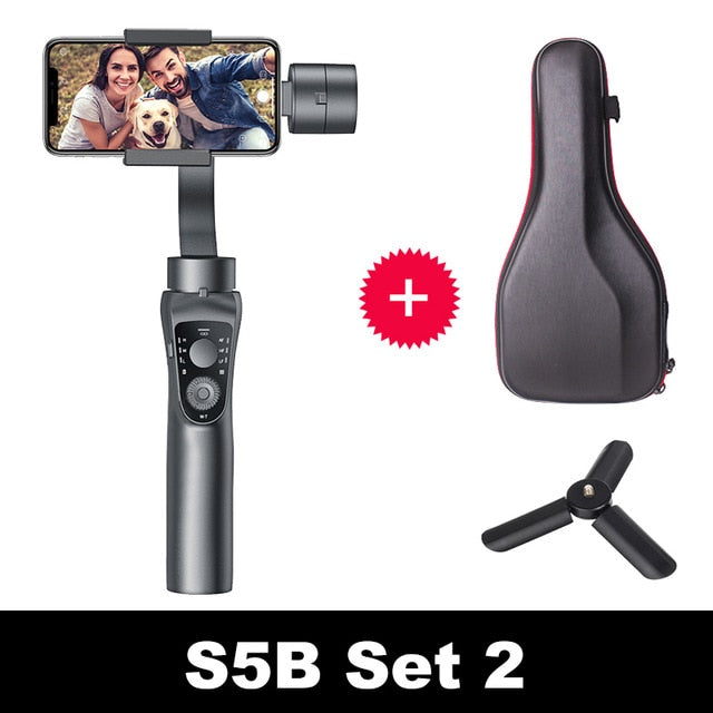 KEELEAD S5B 3 Axis Gimbal Stabiliser Zoom Control Handheld Smartphone For iPhone 11 Samsung S8 Xiaomi Huawe Go Pro Action Camera