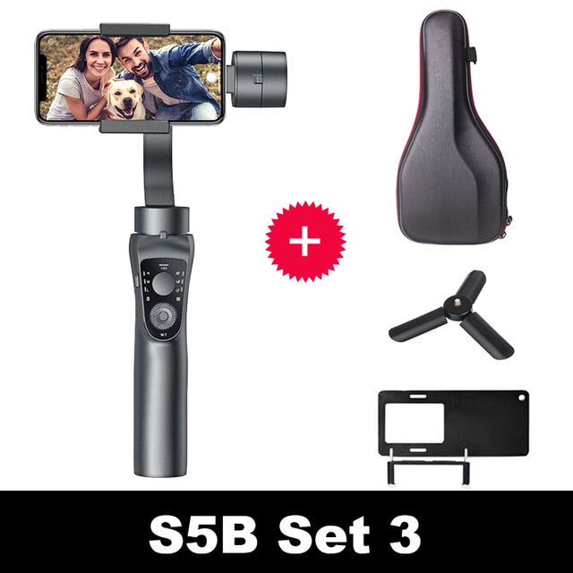 KEELEAD S5B 3 Axis Gimbal Stabiliser Zoom Control Handheld Smartphone For iPhone 11 Samsung S8 Xiaomi Huawe Go Pro Action Camera