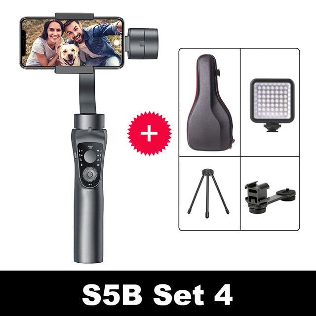 KEELEAD S5B 3 Axis Gimbal Stabiliser Zoom Control Handheld Smartphone For iPhone 11 Samsung S8 Xiaomi Huawe Go Pro Action Camera