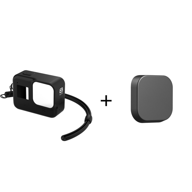 Protective Silicone Case for GoPro Hero 8 Black Tempered Glass Screen Protector Film Lens Cap Cover for Go Pro 8 Accessory