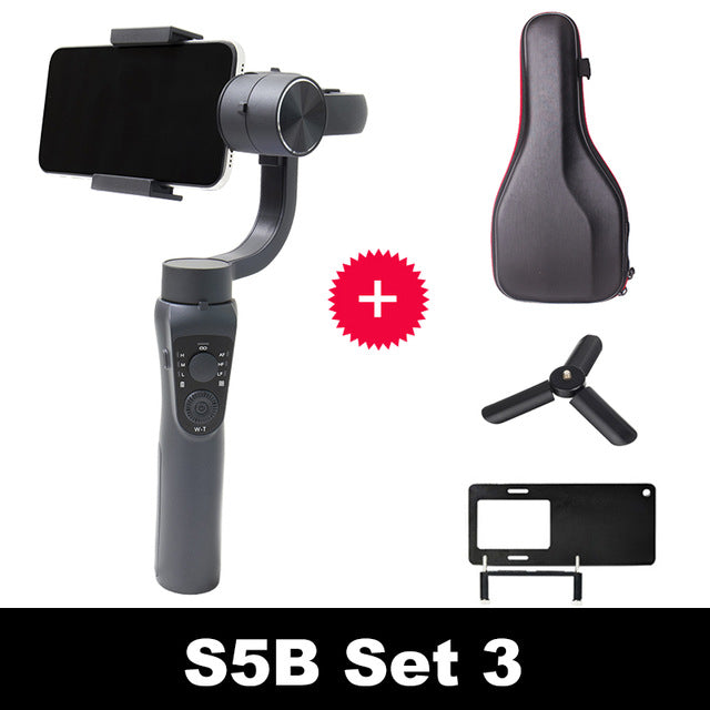 3-Axis Handheld Gimbal Stabilizer Active Track w/Focus Pull & Zoom for iPhone 11 8 Huawei Samsung Smart Phone PTZ Action Camera