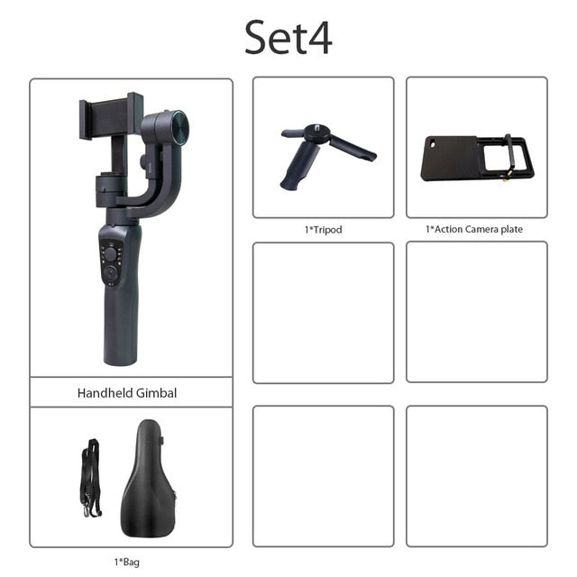 ZWN S5B Upgraded Version 3-Axis Handheld Gimbal Stabiliser w/Focus Pull & Zoom for iPhone Xs Xr X 8 Plus 7 Samsung Action Camera