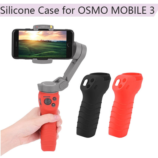 Durable Protective Case for DJI Osmo Mobile 3 Silicone Handle Case Anti-scratch Cover Sleeve Protector Gimbal Camera Accessories