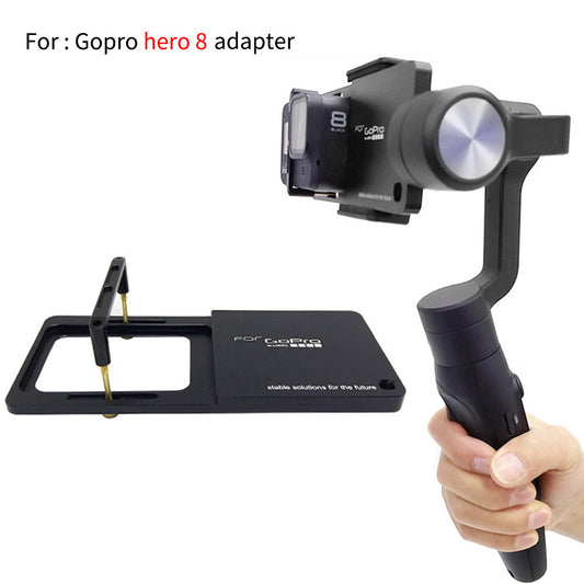Handheld Gimbal Adapter Switch Mount Plate for GoPro Hero 8 black Camera for DJI Osmo Feiyu Zhiyun Smooth Q Gimbal