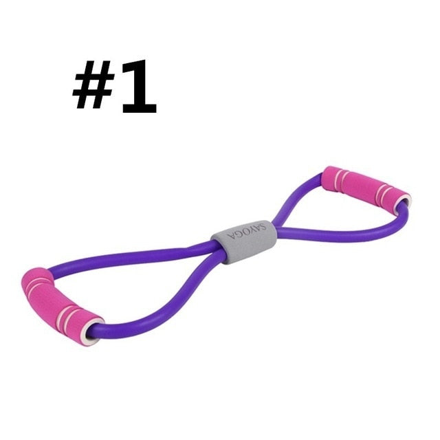 8-Word Resistance Band for Chest & Fitness