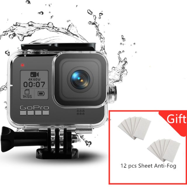 60m Underwater Waterproof Case for GoPro Hero 8 Black Action Camera Protective Housing Cover Shell Frame for GoPro 8 Accessery